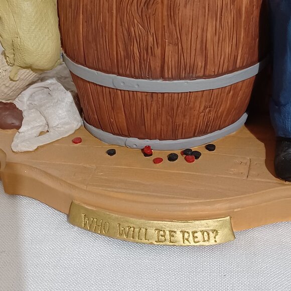 Tom Clark Cairn Studio USA 1995 Sculpture "WHO WILL BE RED?" by Roberta Griffin - Picture 4 of 12